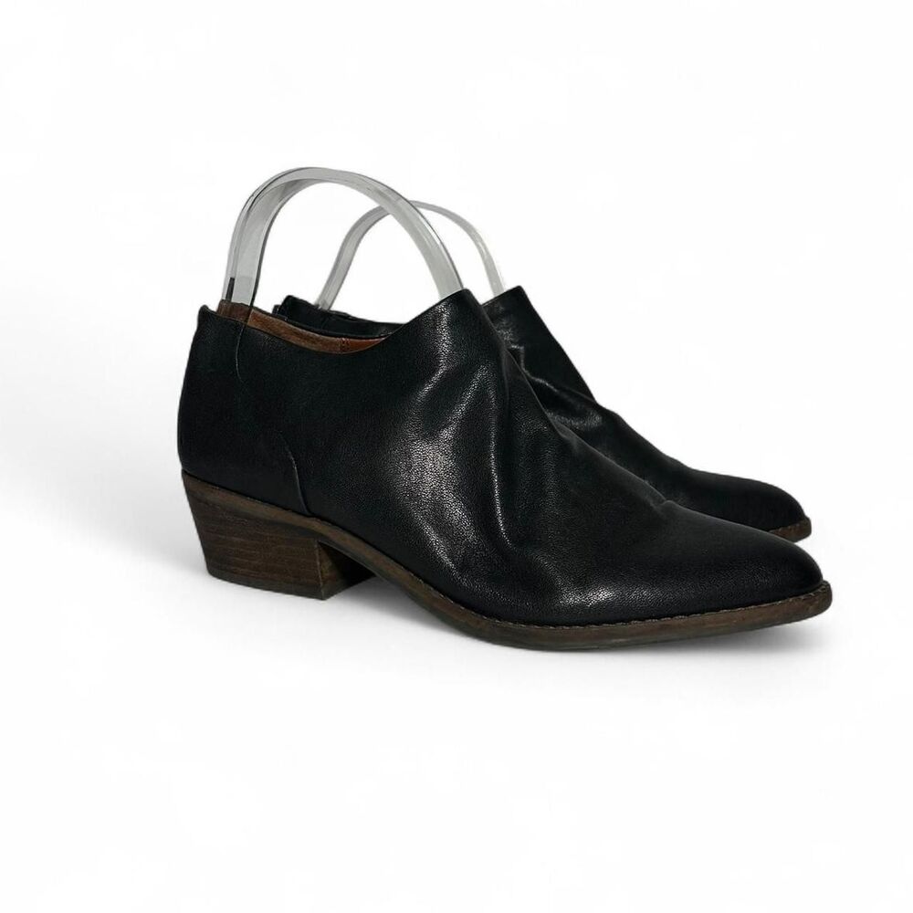Lucky Brand Black leather ankle boots 8